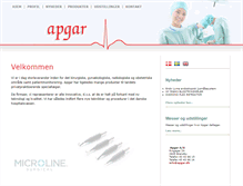 Tablet Screenshot of apgar.dk